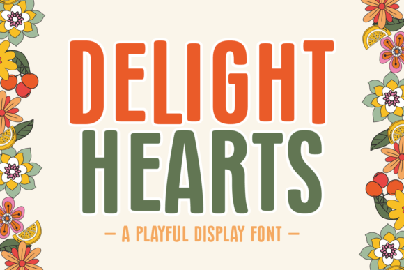 Delight Hearts: A Playful Font for Creative Projects