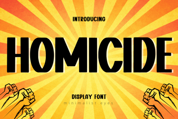 Homicide: A Bold Display Font for High-Impact Design