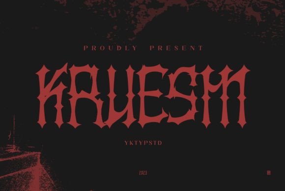 Kruesm: The Horror Font That Haunts Your Designs