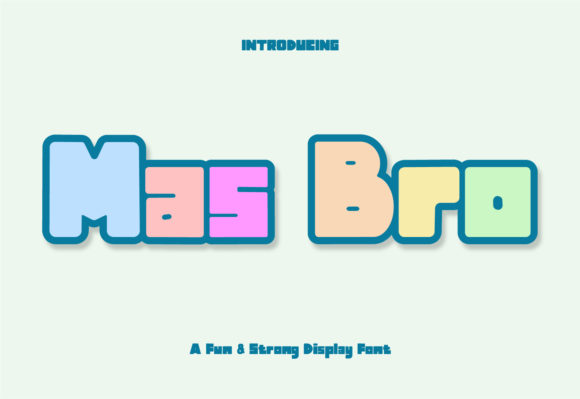 Mas Bro: The Bold Display Font with Unmistakable Character