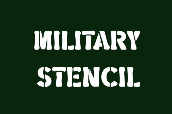 Military Stencil: A Bold Display Font for Impactful Projects