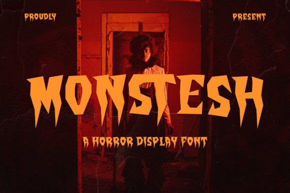 Monstesh: The Horror Display Font for Chilling Designs