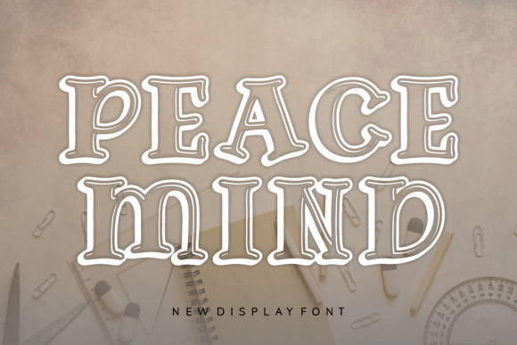Peace Mind: A Modern Display Font with Depth and Dimension