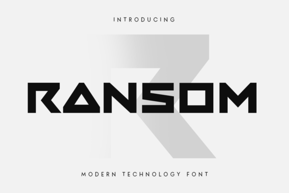 Ransom: The Modern Display Font for Bold Design