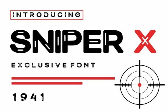 Sniper X: The Display Typeface That Commands Attention