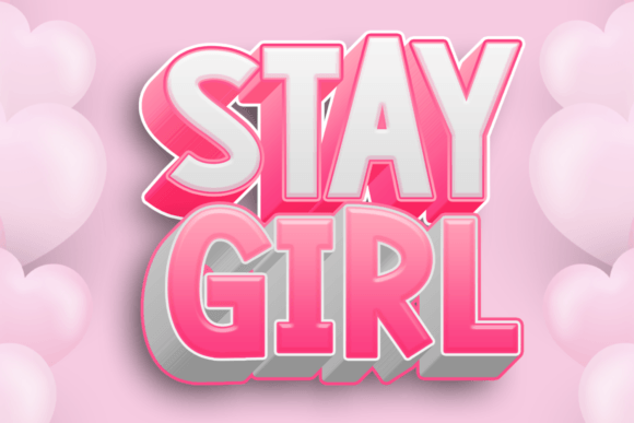 Stay Girl: Your Go-To Font for Whimsical, Charming Design