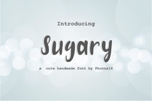 Sugary: A Display Font That Captures Attention and Personality